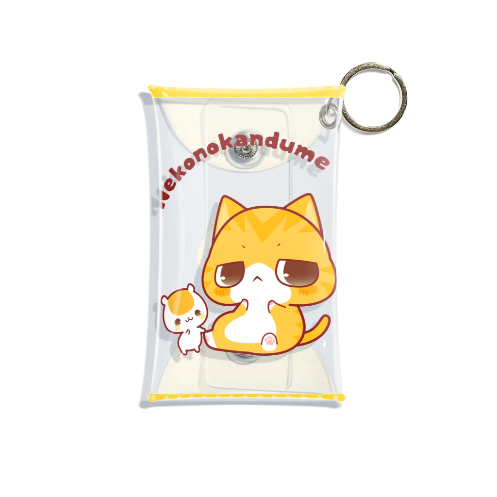 aska/ねこのかんづめのとらねこくん Mini Clear Multipurpose Case