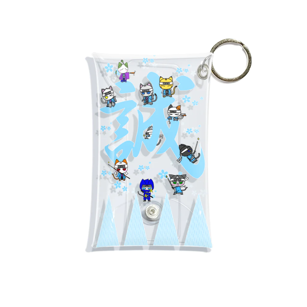 にゃーにゃー組@LINEスタンプ＊絵文字販売中！のにゃーにゃー組　誠new！ver. Mini Clear Multipurpose Case