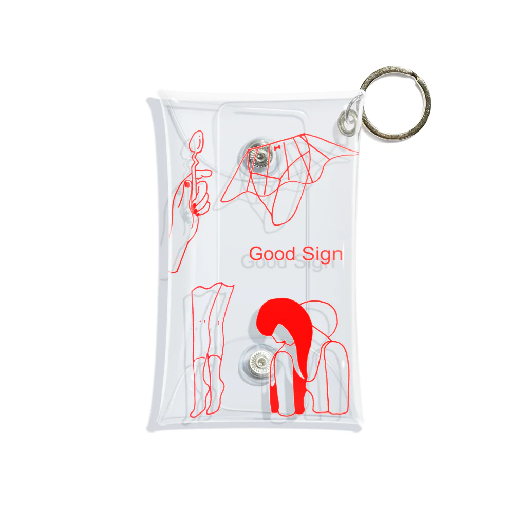 itohidemi.shopのGood sign Mini Clear Multipurpose Case