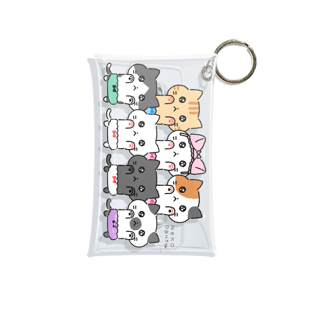 ねこぱんつのうるうるにくきゅう Mini Clear Multipurpose Case