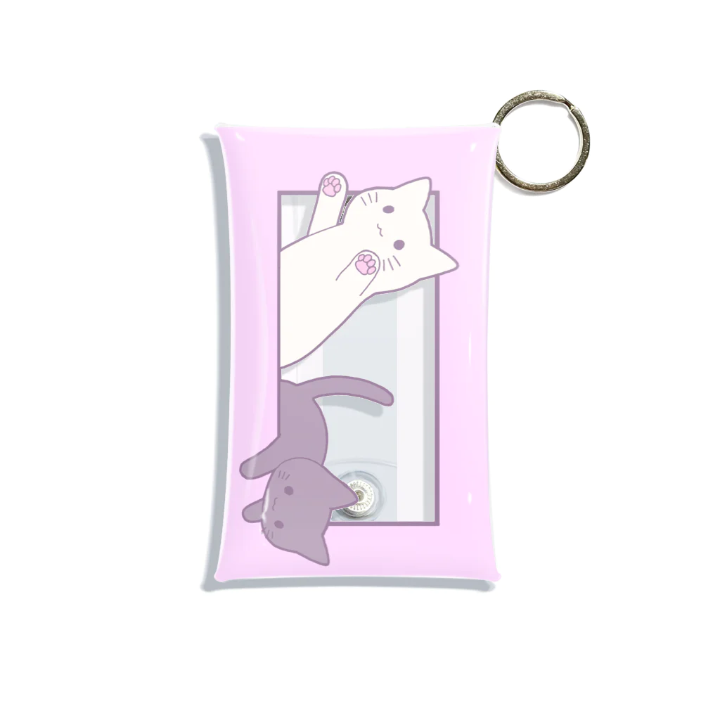 かわいいもののおみせ　いそぎんちゃくのとびだす猫 Mini Clear Multipurpose Case