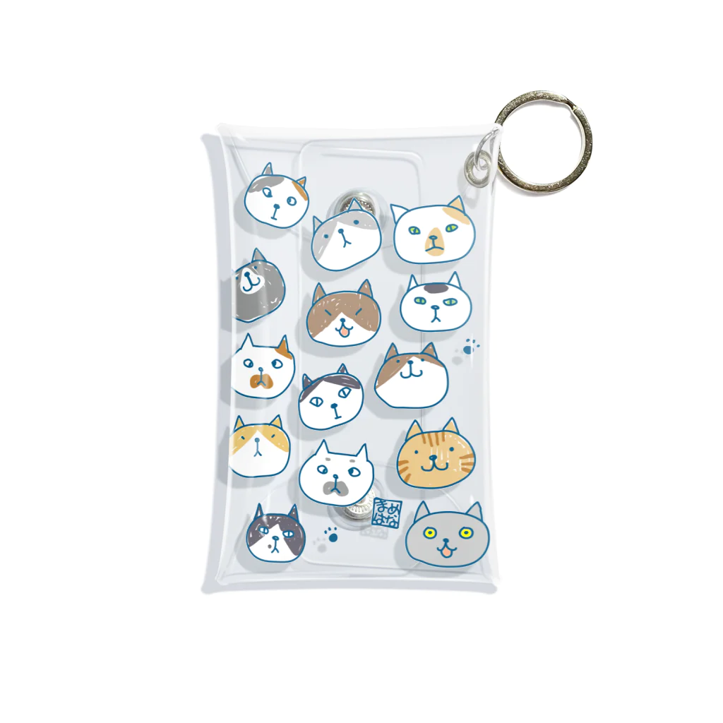 さややん。のお店のねこねこねこ Mini Clear Multipurpose Case