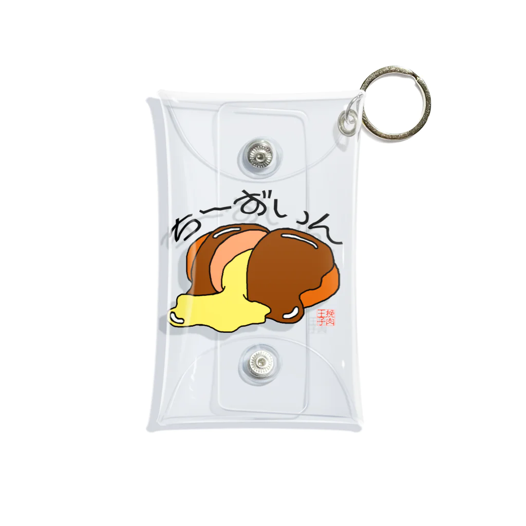 ハンバーグ王子のハンバーググッズオンラインショップ「1日1バーグ」のハンバーグイラスト「ちーずいん」 Mini Clear Multipurpose Case