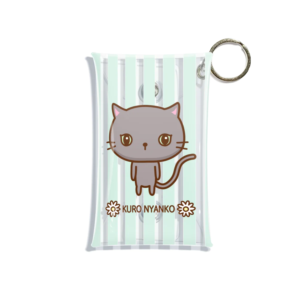 kotokoto's　SUZURI店の黒にゃんこ Mini Clear Multipurpose Case