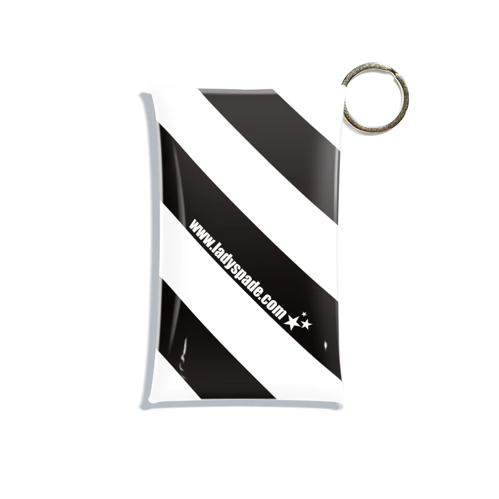 スペィドのおみせsuzuri支店のstripe stripe stripe Mini Clear Multipurpose Case