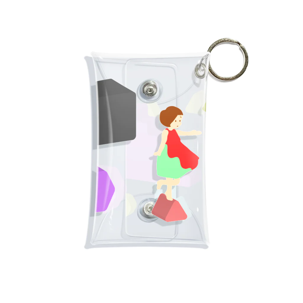 エソラコトのころころアイソメ女子 Mini Clear Multipurpose Case