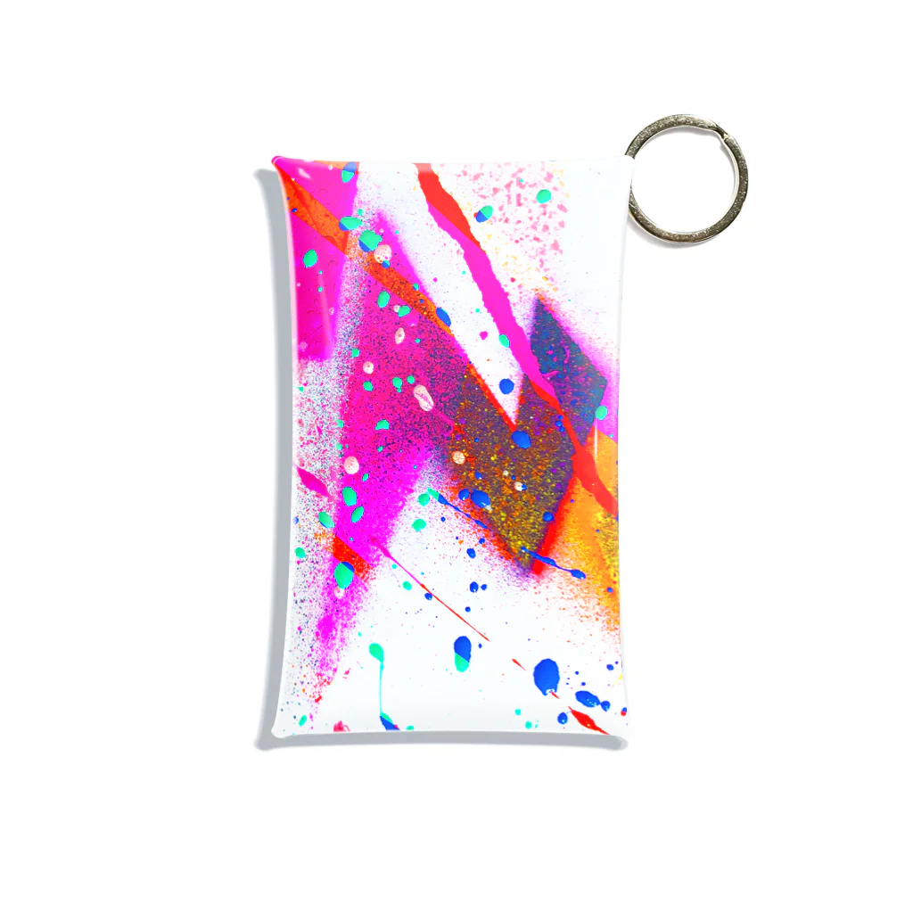 iNvisibleColorsのDrip full Graphic Mini Clear Multipurpose Case