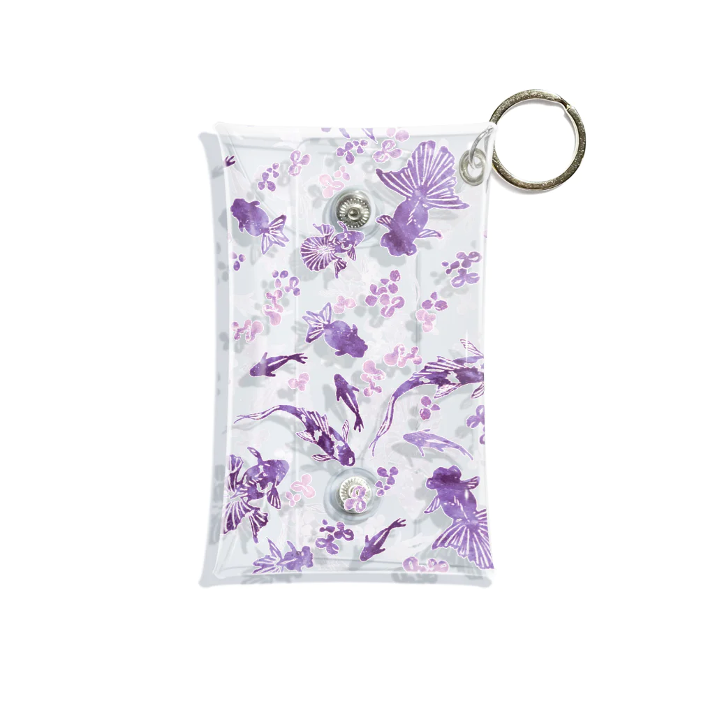 ラシマ工房の雅の間(purple design) Mini Clear Multipurpose Case