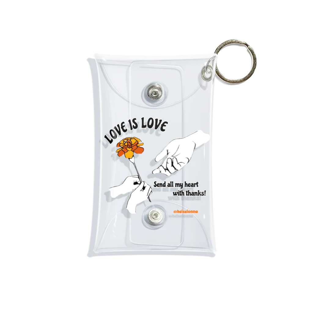 heiseionnaのgive the marigold  Mini Clear Multipurpose Case