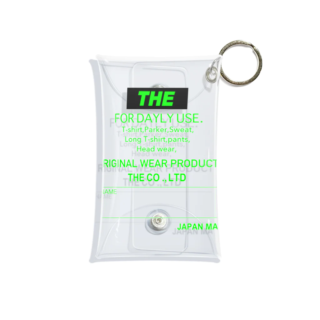 THE THE THE-Hobbys-のTHE LABEL/GREEN Mini Clear Multipurpose Case