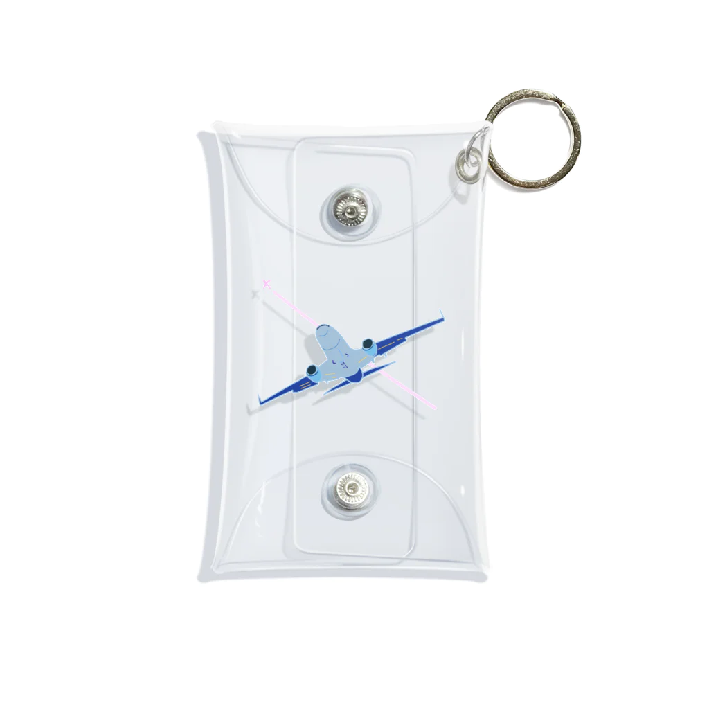 待宵ちゃんの部屋の飛行機と飛行機雲 Mini Clear Multipurpose Case