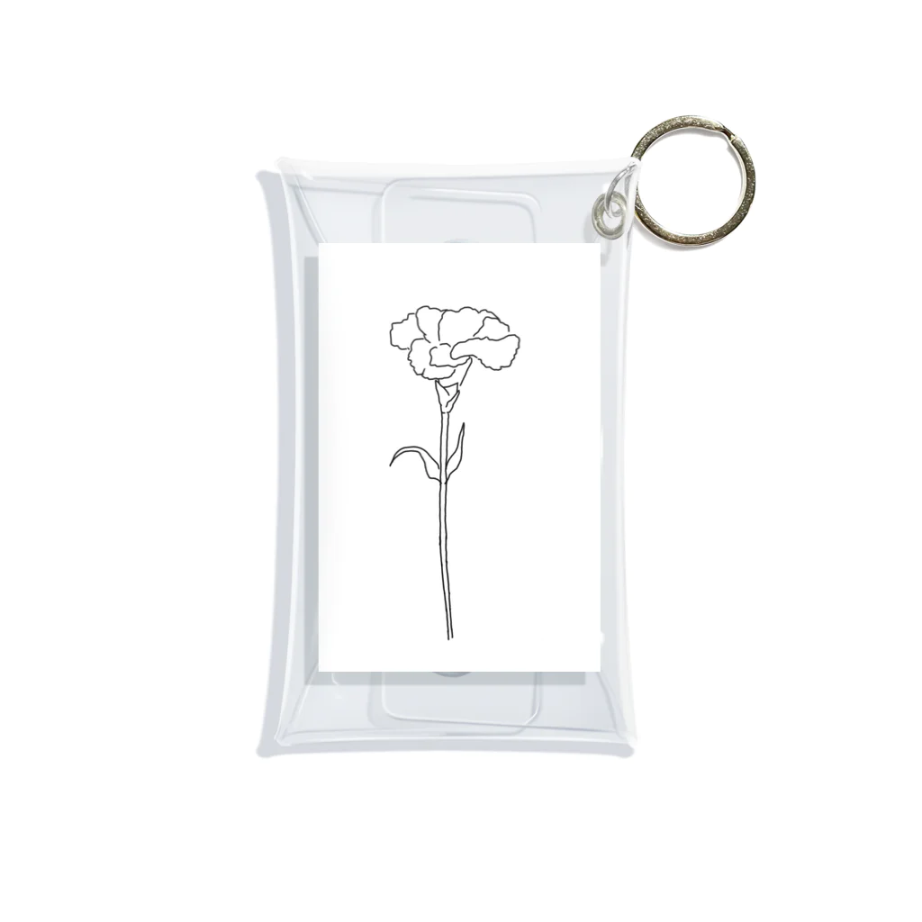 hanasayaのCARNATION Mini Clear Multipurpose Case