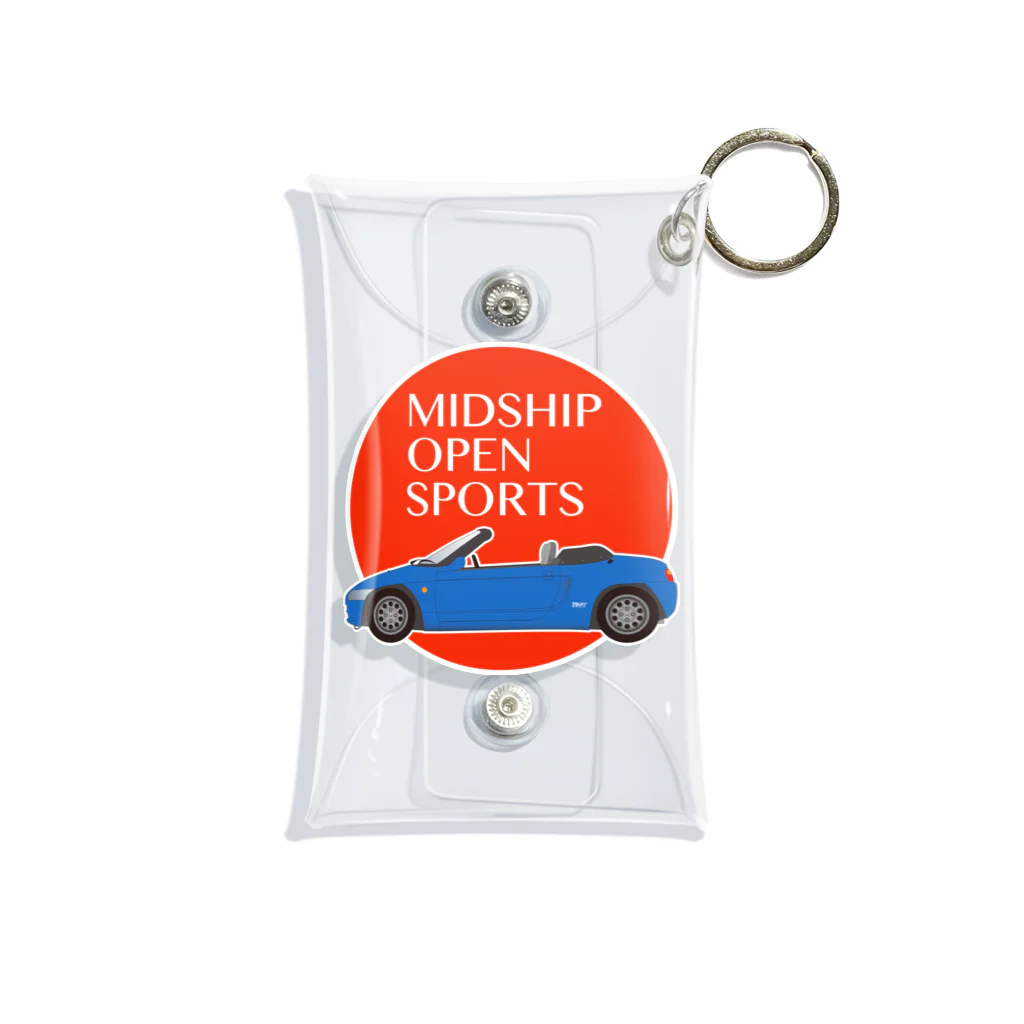 Puuun Shopの青いオープンカー Mini Clear Multipurpose Case