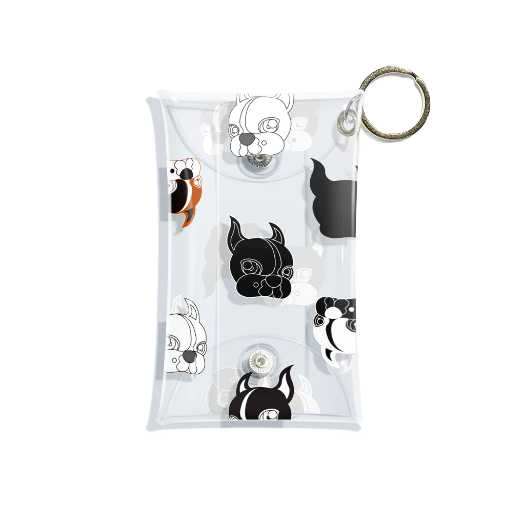 Park a Holic Bostonterrierのボステリセブンくんいっぱい Mini Clear Multipurpose Case