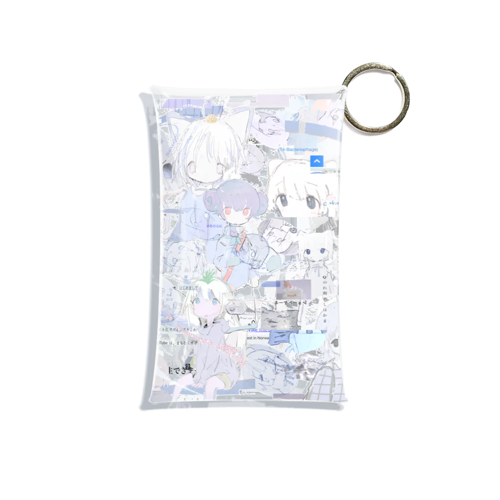 ゆーきんの絵ぐっずのゆーきん×砂気球 Mini Clear Multipurpose Case