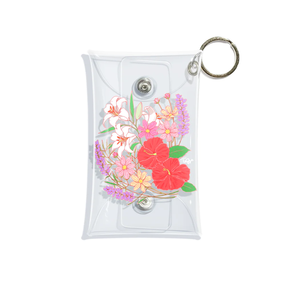 Aya Tagawaの七月のお花盛り沢山 Mini Clear Multipurpose Case