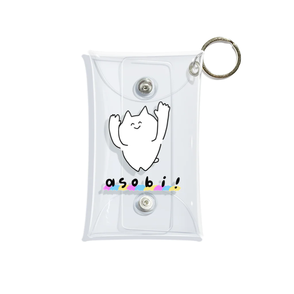 asobi!のasobiたいねこ(全身) Mini Clear Multipurpose Case