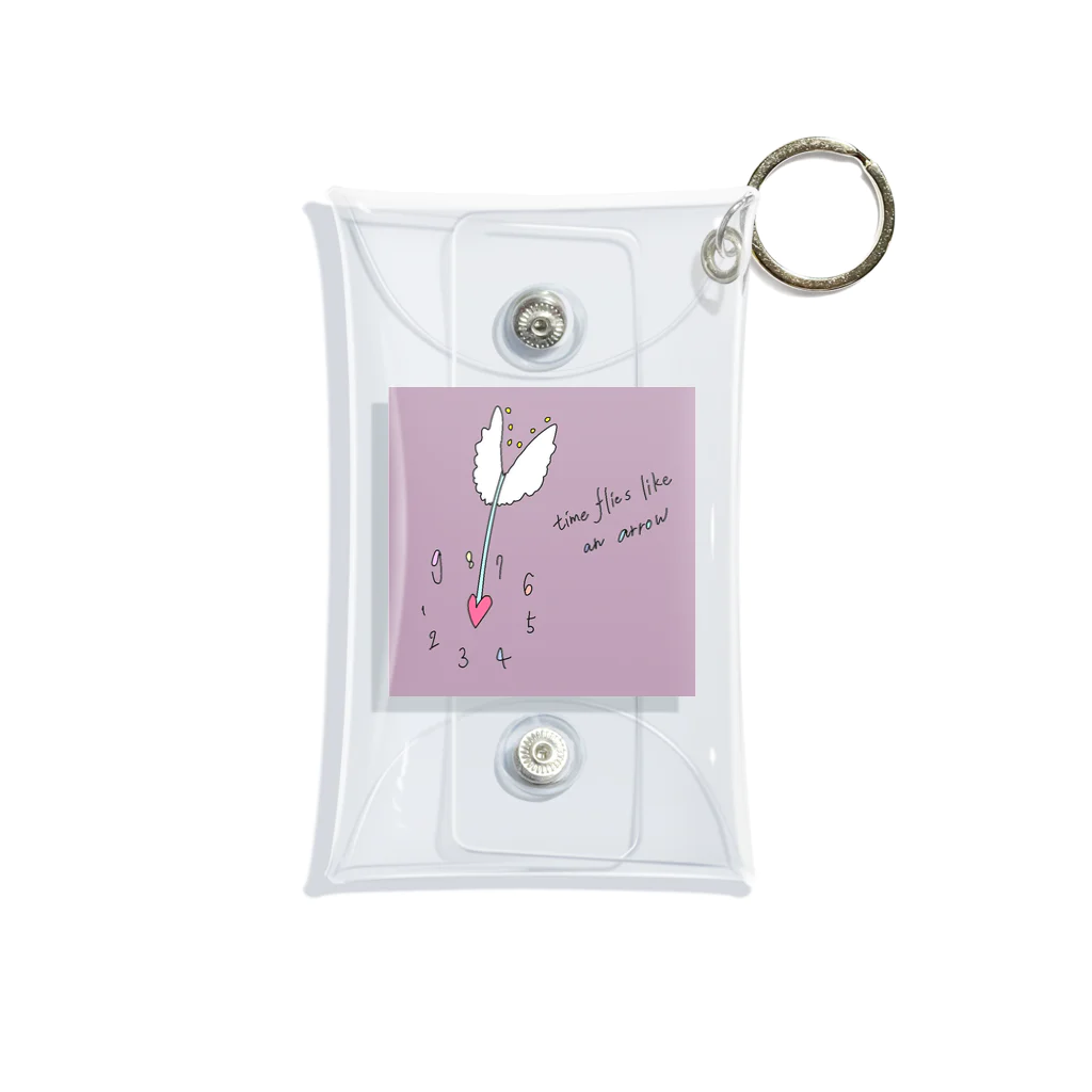 りあんのtime flies like an arrow Mini Clear Multipurpose Case