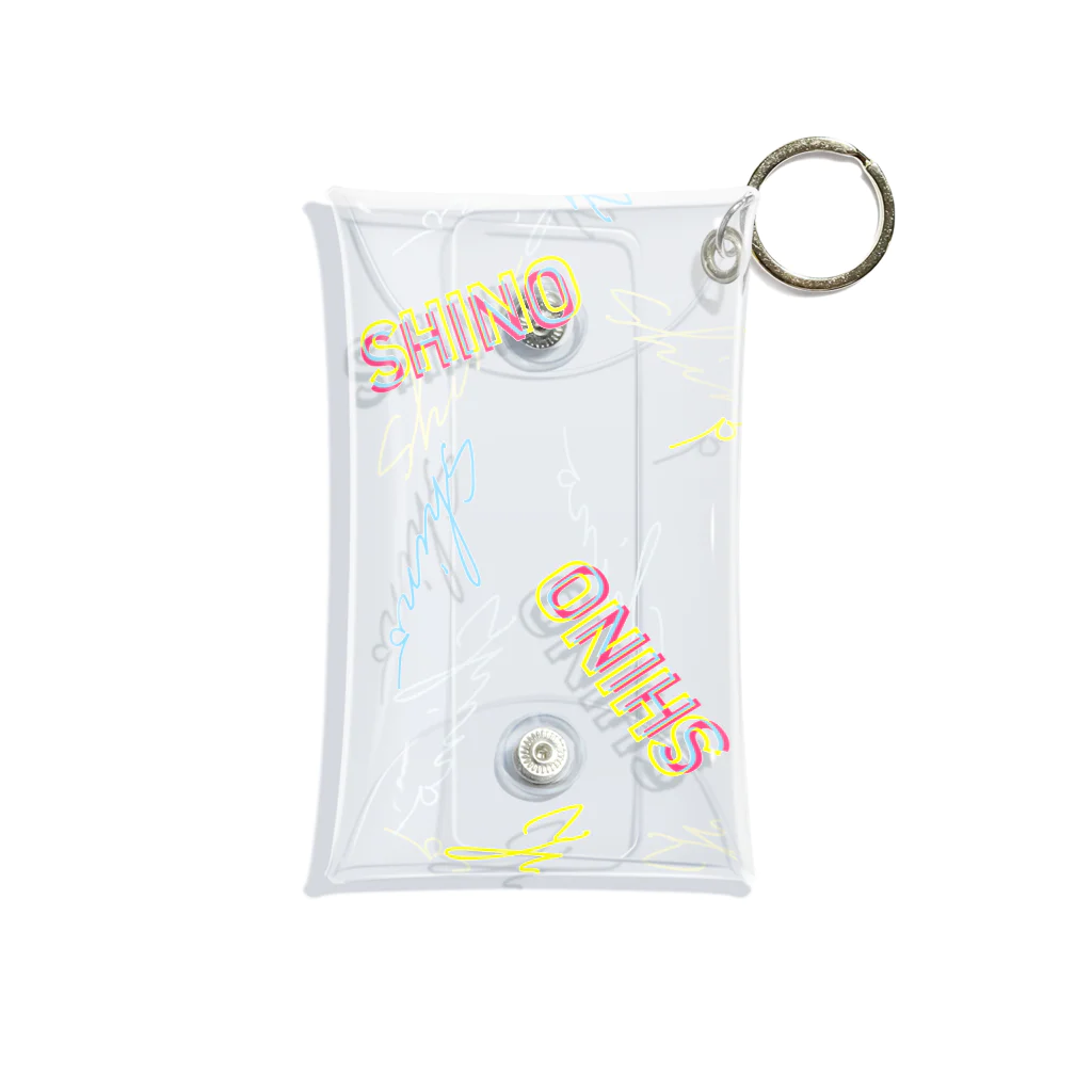 shinoのshino logo multi case ミニクリアマルチケース