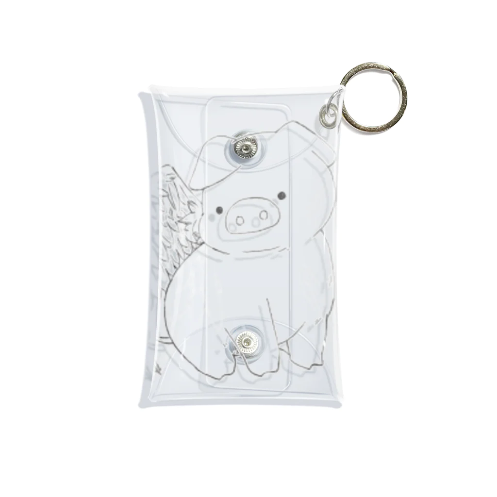 𝕚𝕣𝕠𝕤𝕒𝕤𝕙𝕚のpiglet (sketch) Mini Clear Multipurpose Case