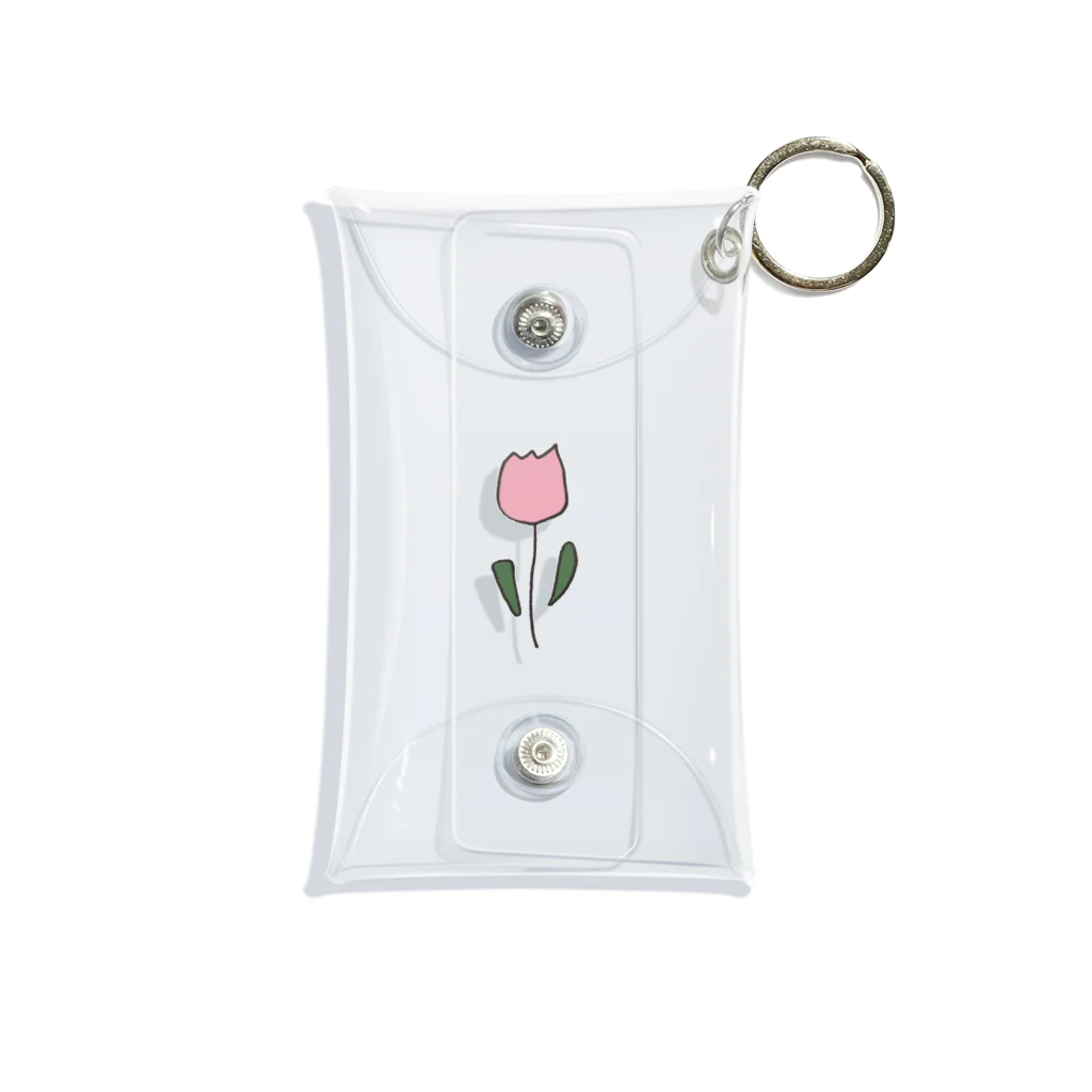 rilybiiのpink tulip Mini Clear Multipurpose Case