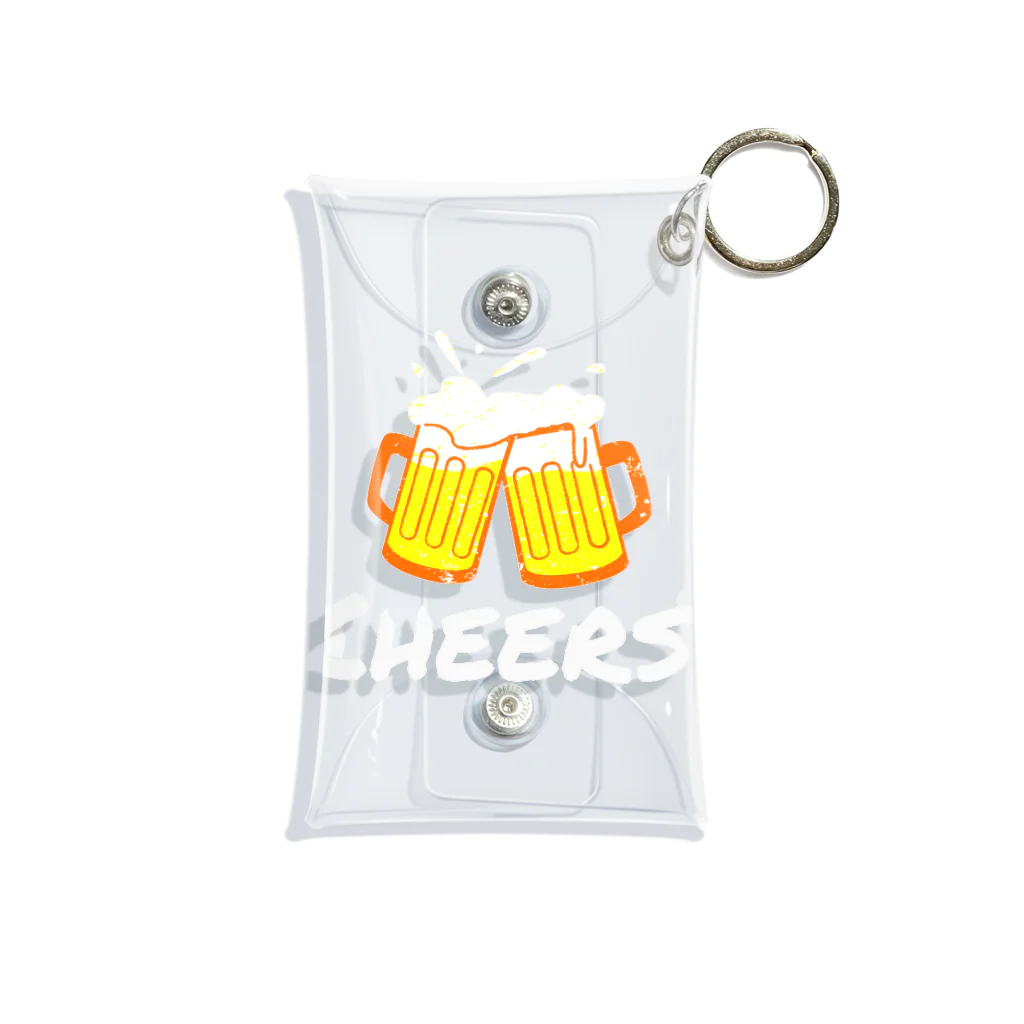 RIRI_designの乾杯！ビール下さい（英語） Mini Clear Multipurpose Case