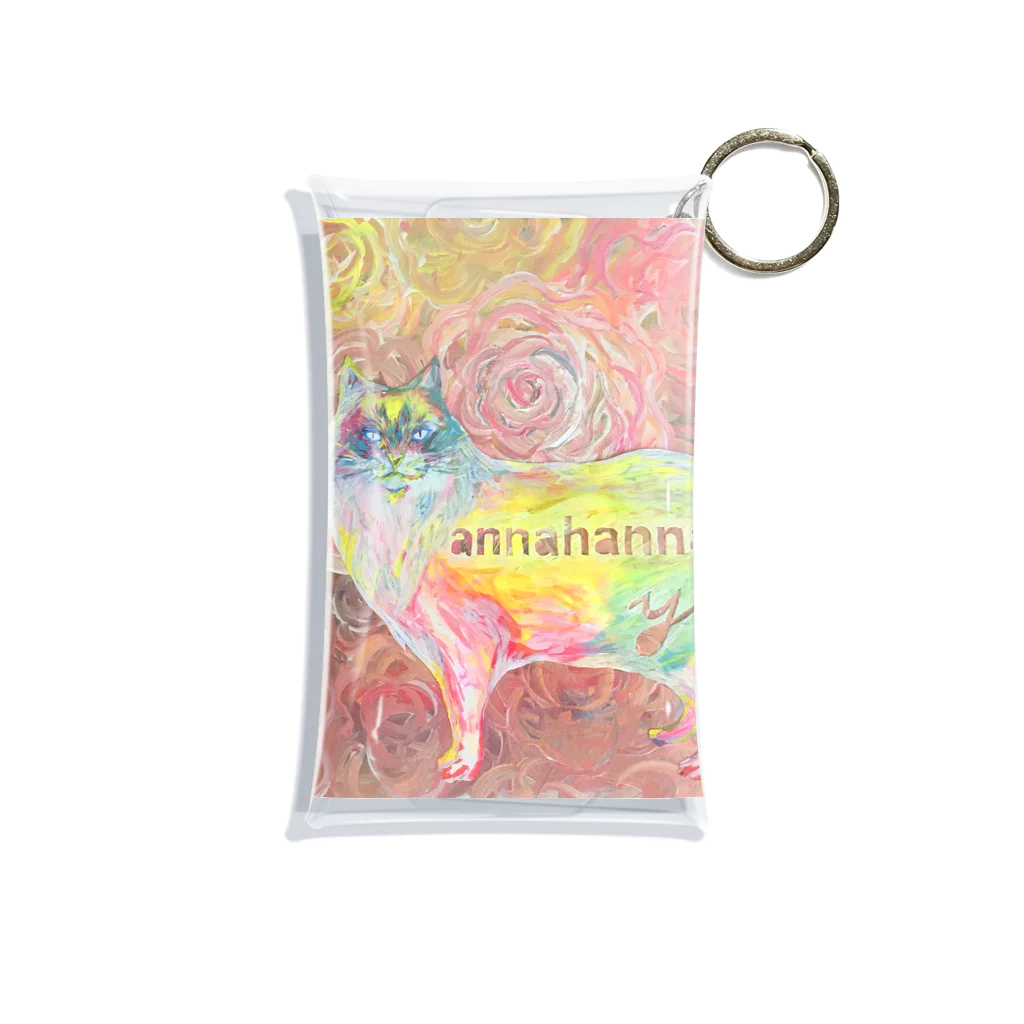 annahannaのあんにゃはんにゃさん Mini Clear Multipurpose Case