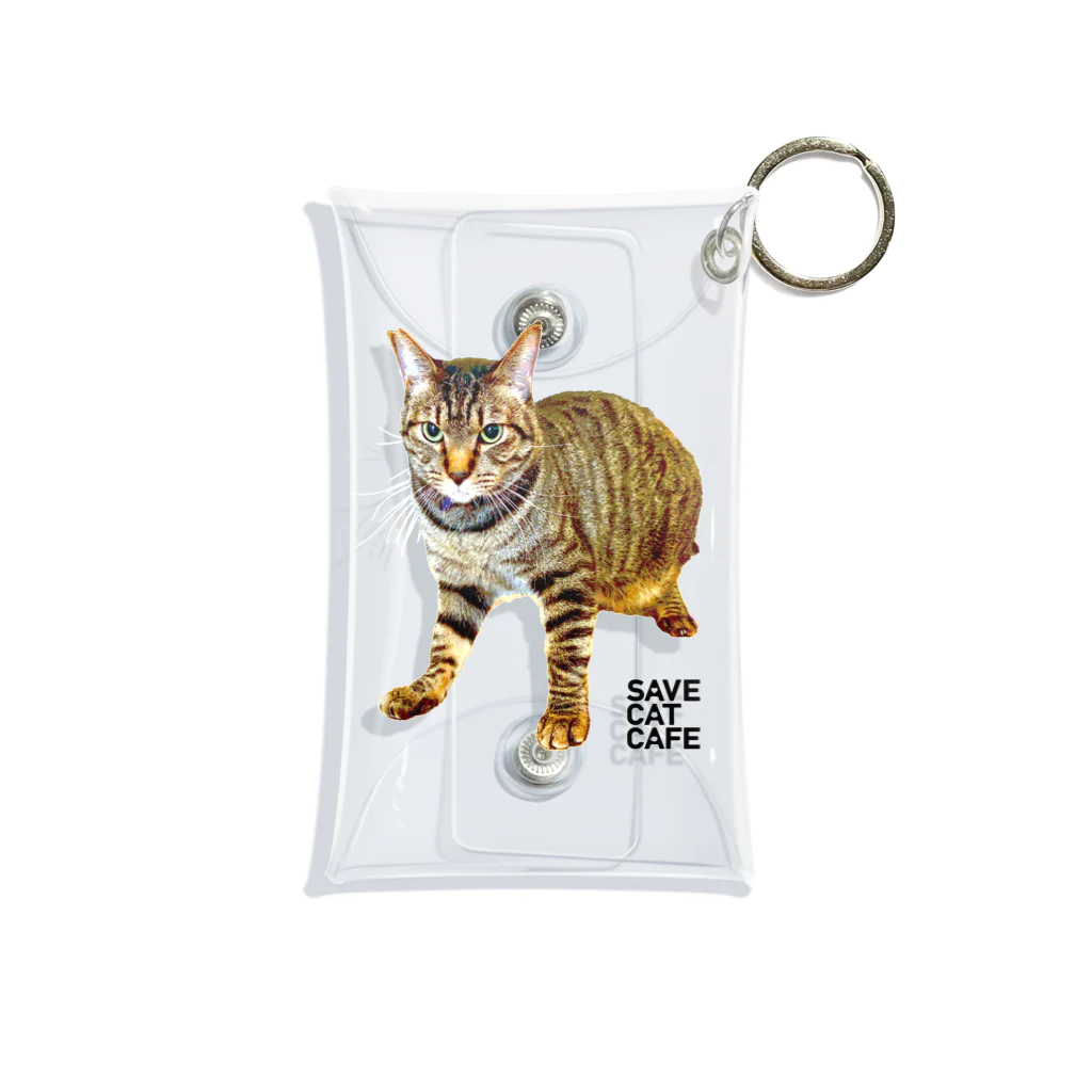 SAVE CAT CAFEのてっちゃん Mini Clear Multipurpose Case