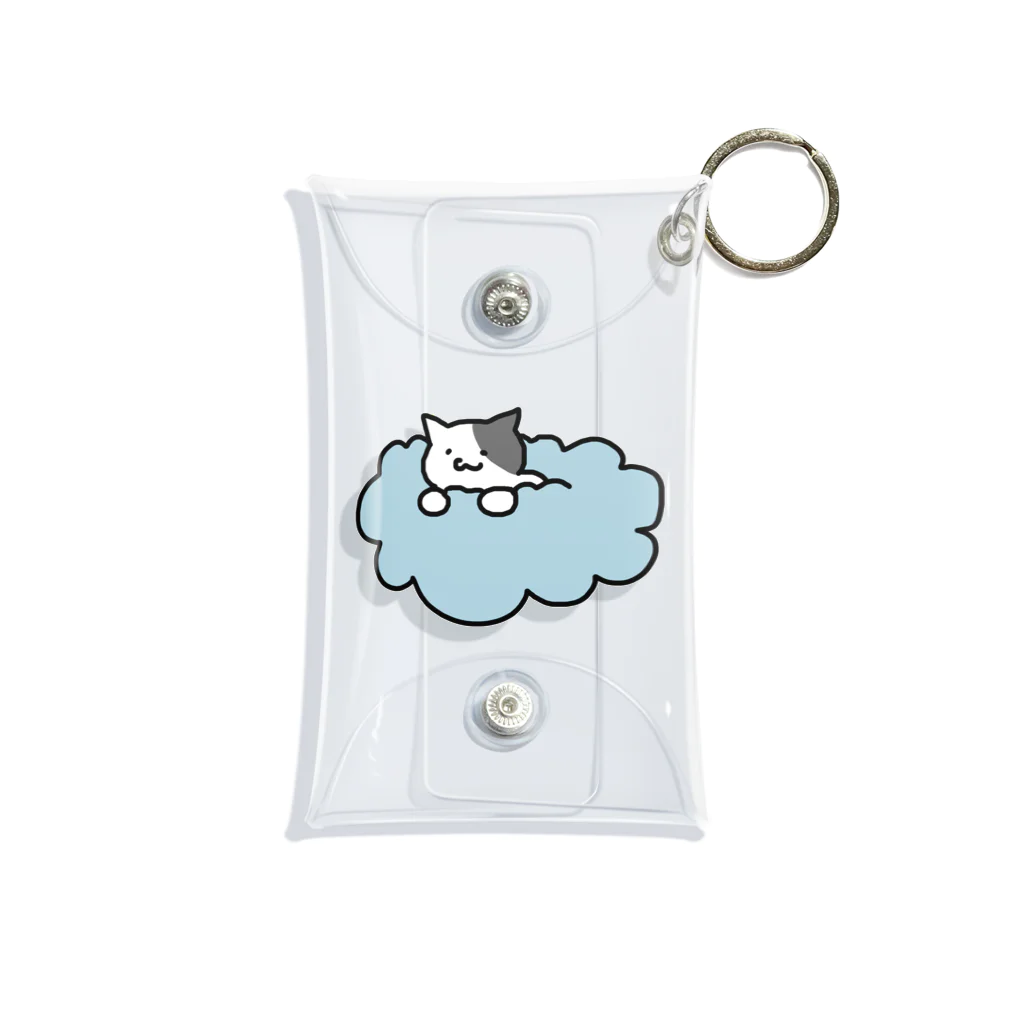 ゆるあにまるの雲乗り猫 Mini Clear Multipurpose Case