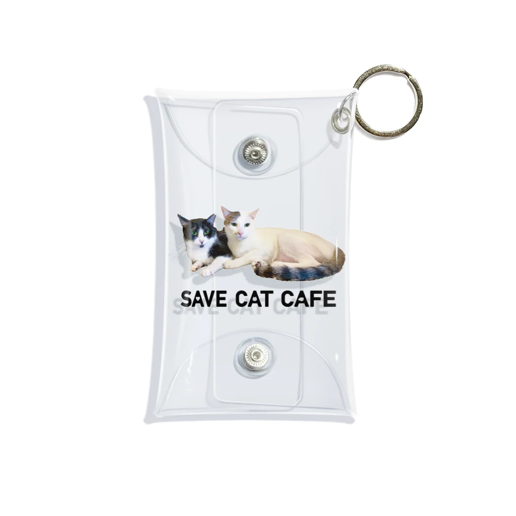 SAVE CAT CAFEのチッチとトット Mini Clear Multipurpose Case