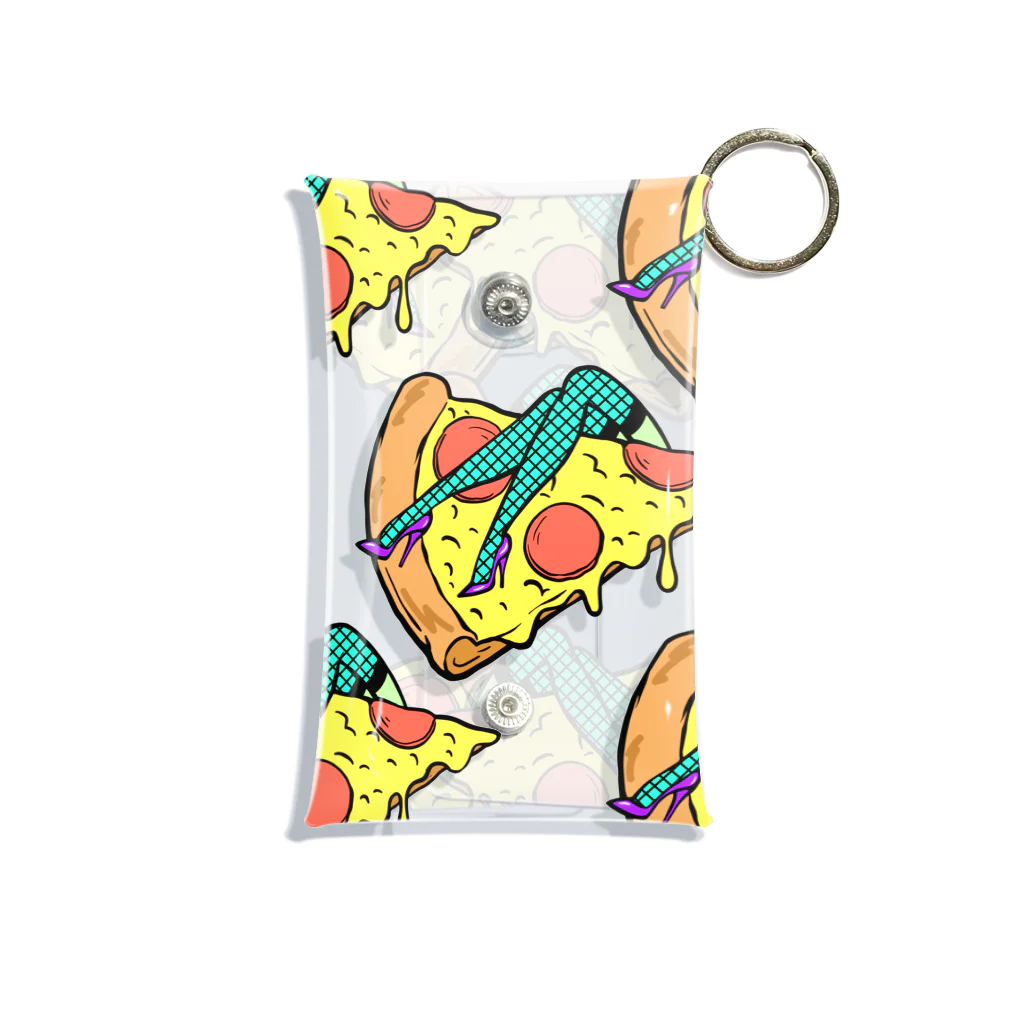 Mieko_Kawasakiの欲望のピザ🍕　GUILTY PLEASURE PIZZA AO TRANSPARENCY Mini Clear Multipurpose Case