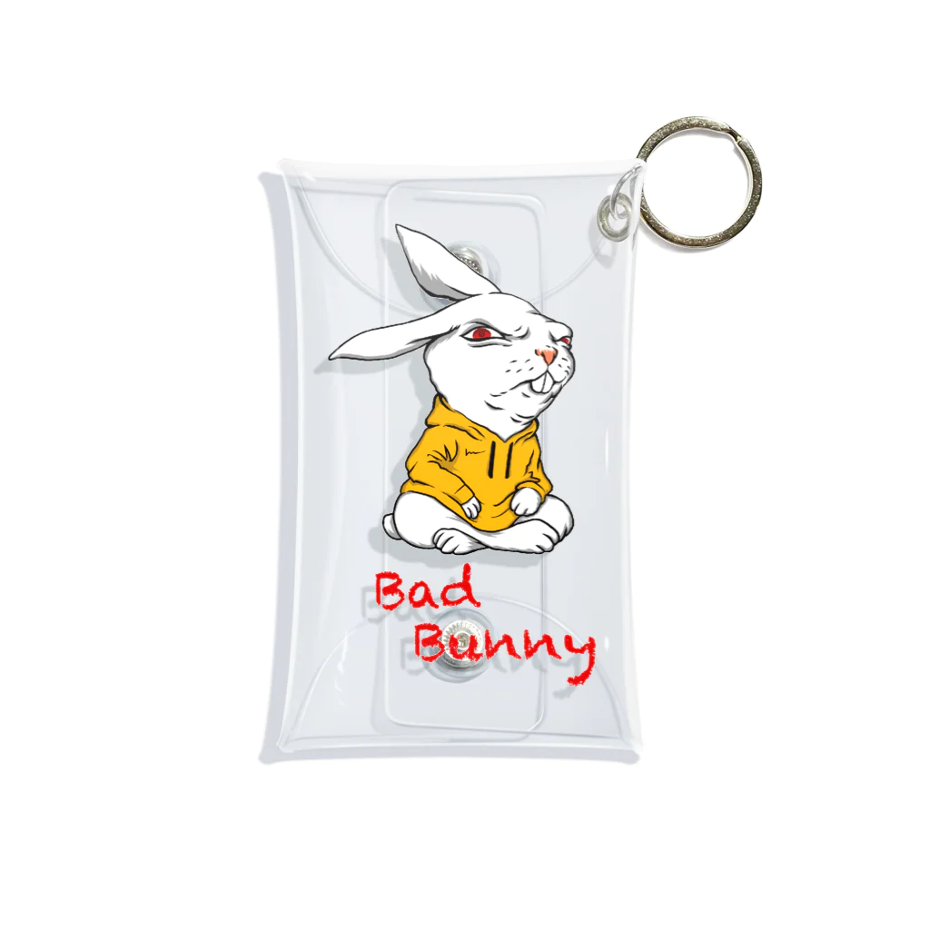 OGR LabのBad Bunnyちょいワルうさぎ　兎II 미니 투명 동전 지갑