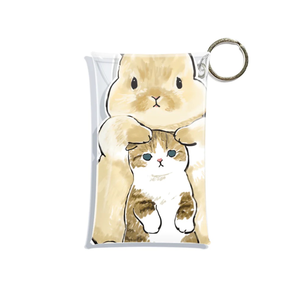 mofusandのちっこいねこ Mini Clear Multipurpose Case