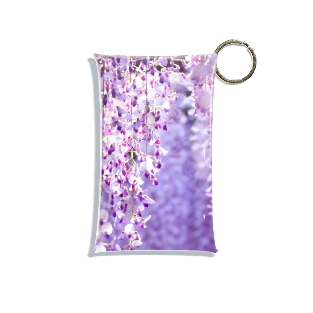 8l0の長藤　花　藤の花 Mini Clear Multipurpose Case