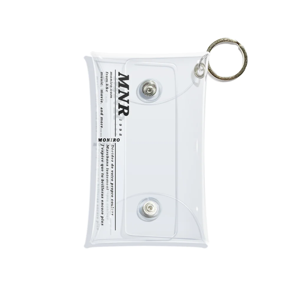 MONIRO KのMONIRO logo Mini Clear Multipurpose Case