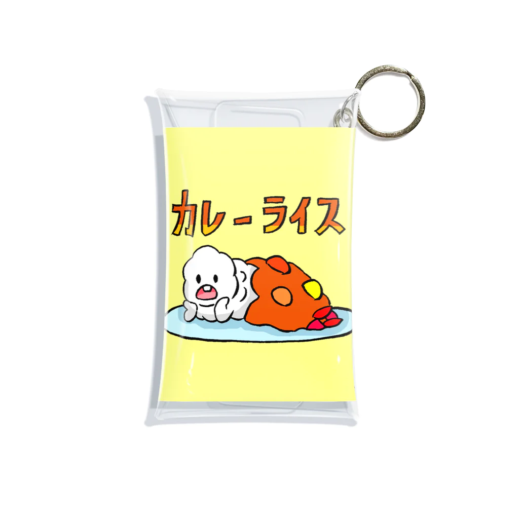 白玉shopのふぁんふぁんごふぁん(カレー) Mini Clear Multipurpose Case