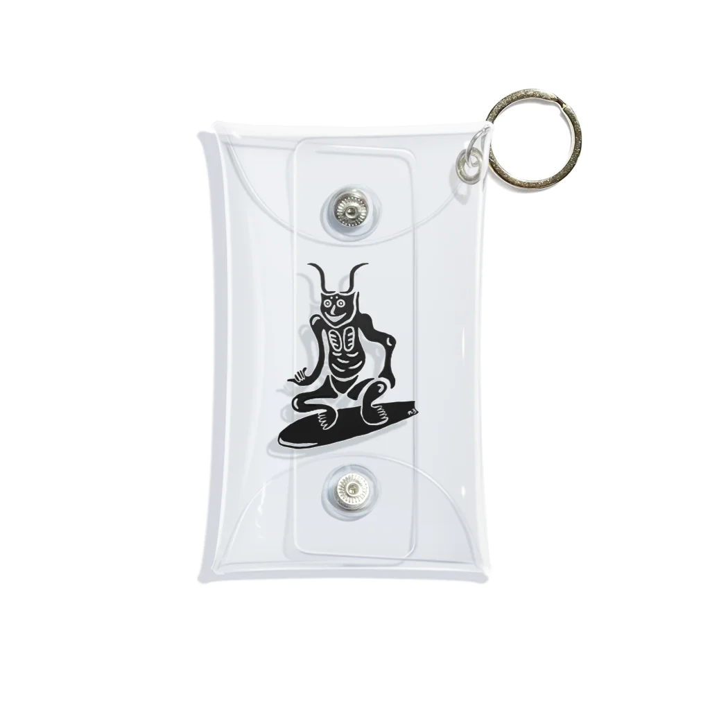 羽壱｜HANEICHIの波乗り元三大師(魔除け) Mini Clear Multipurpose Case