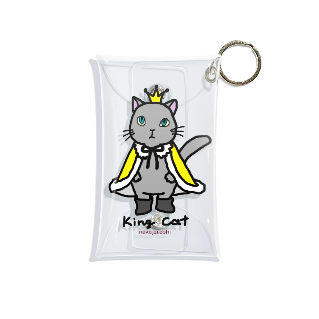 ゆきだるまころころのねこの王様＊黄 Mini Clear Multipurpose Case