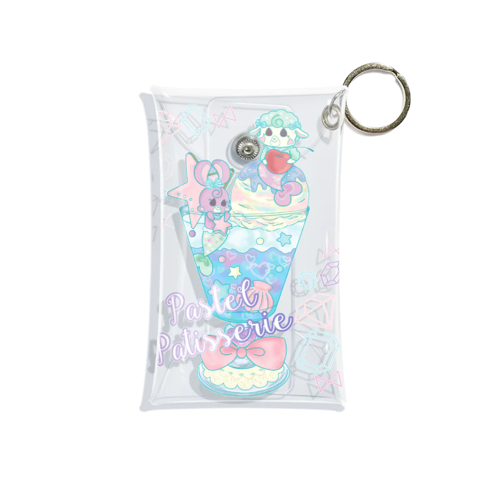 Peekaboo！！のパステルパティスリー「マーメイドパフェ」 Mini Clear Multipurpose Case