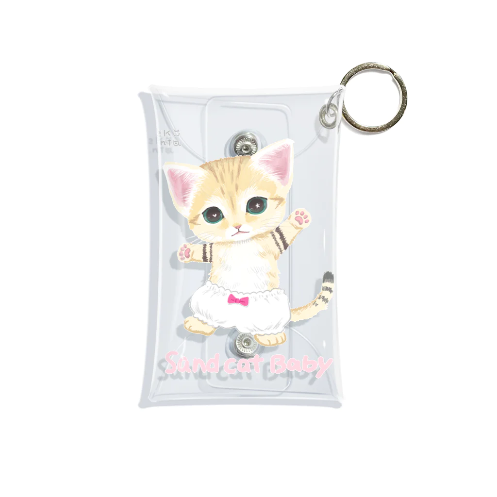 ねこぱんつのスナネコベビー Mini Clear Multipurpose Case