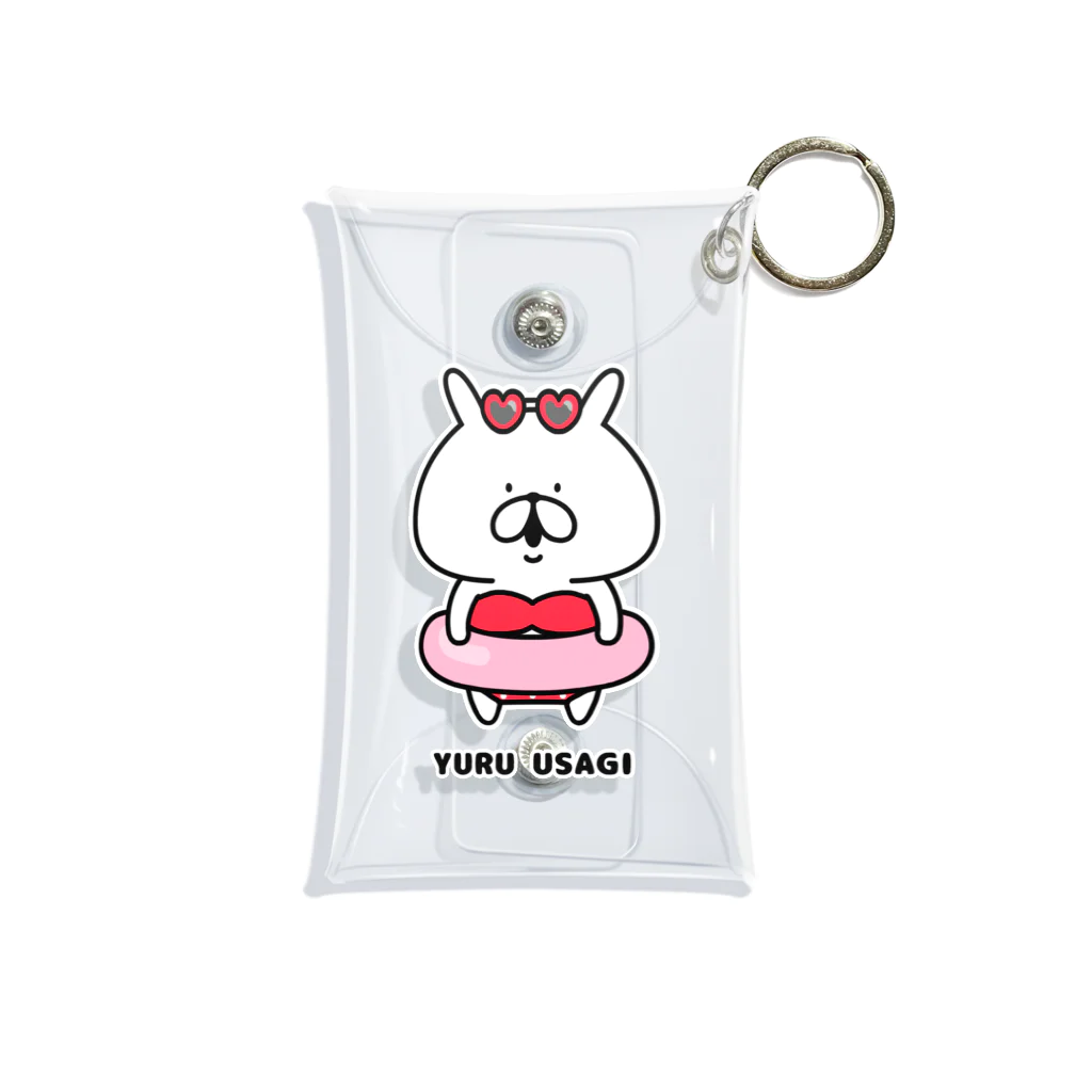 chococo_yuruusagiのゆるうさぎ 赤色ビキニ Mini Clear Multipurpose Case