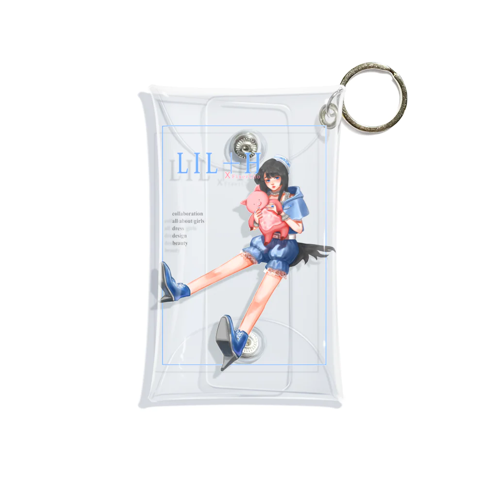 LIL+H -りるもあ- by Honoka Maruyamaの[LIL+H x FixerCho] おんなのことぶたのぬい -magazine ver- Mini Clear Multipurpose Case