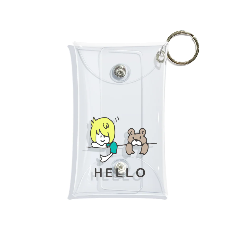 煮物(∴)のHELLO【くま】 Mini Clear Multipurpose Case