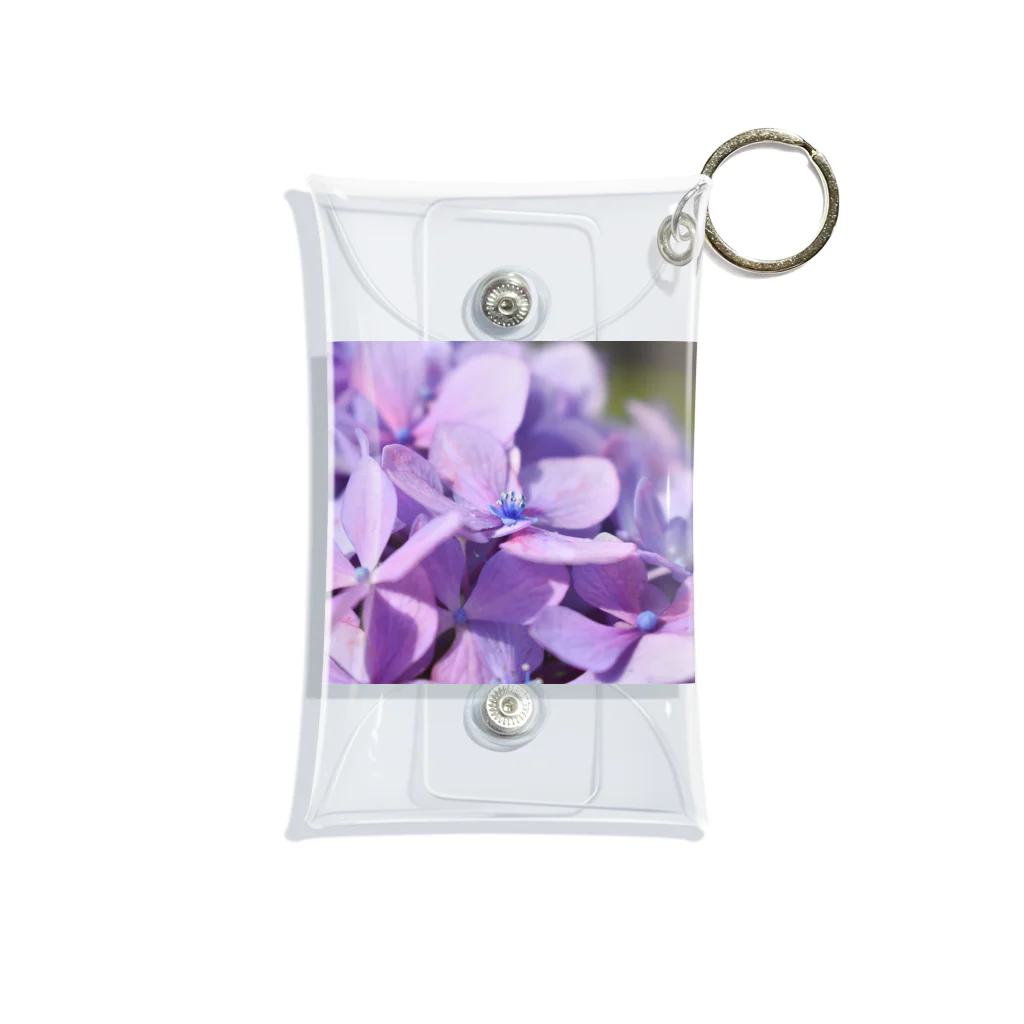 Espoirの紫の紫陽花 ミニクリアマルチケース