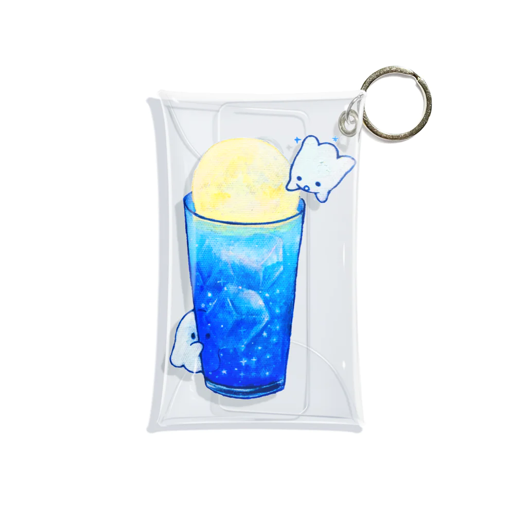 ghost storeのおばけと夜空のクリームソーダ Mini Clear Multipurpose Case