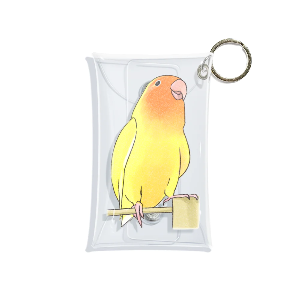 まめるりはことりの得意げ可愛い　コザクラインコちゃん【まめるりはことり】 Mini Clear Multipurpose Case