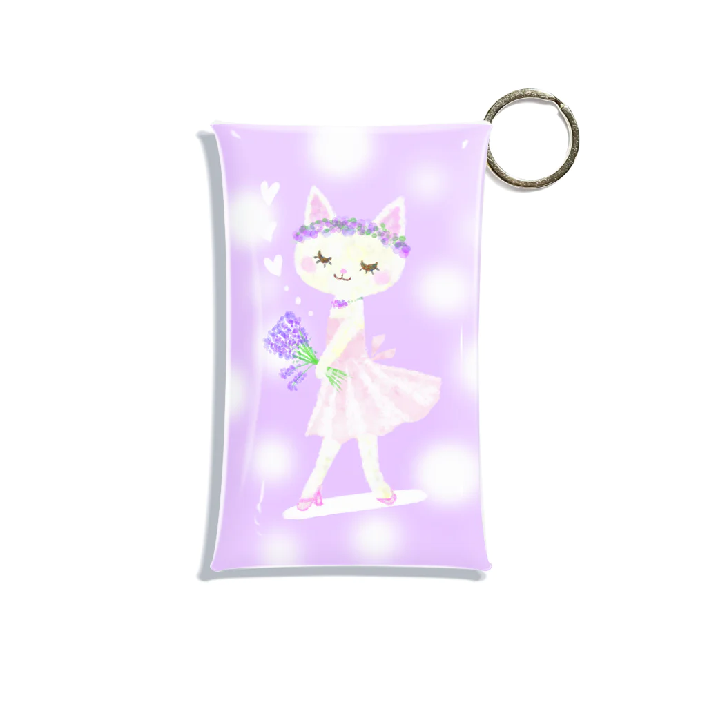 Wassam ねことコーギーいますのしろねこ姫 Mini Clear Multipurpose Case