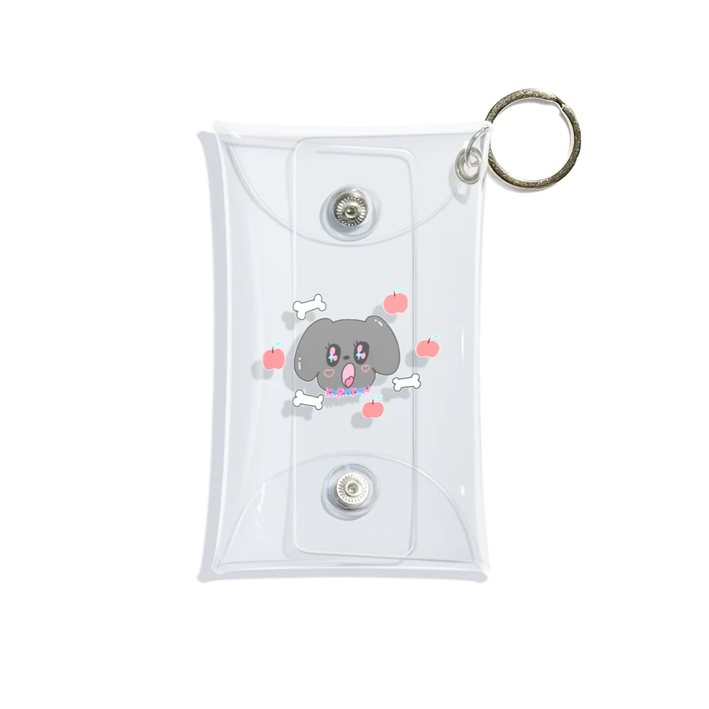 ♡ miil's shop ♡のきらきらわんちゃん♡くろたん♡ Mini Clear Multipurpose Case