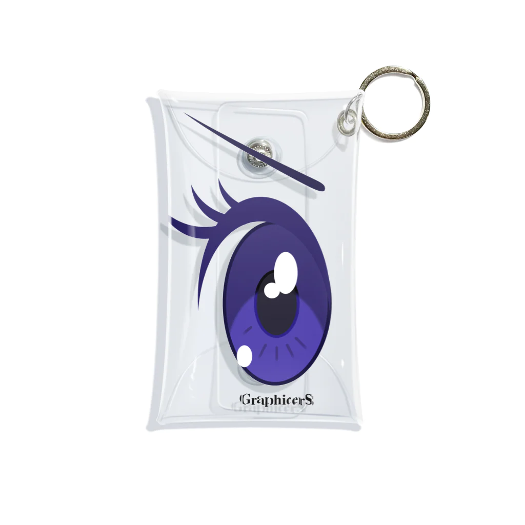 GraphicersのCartoon Eye ミニクリアマルチケース