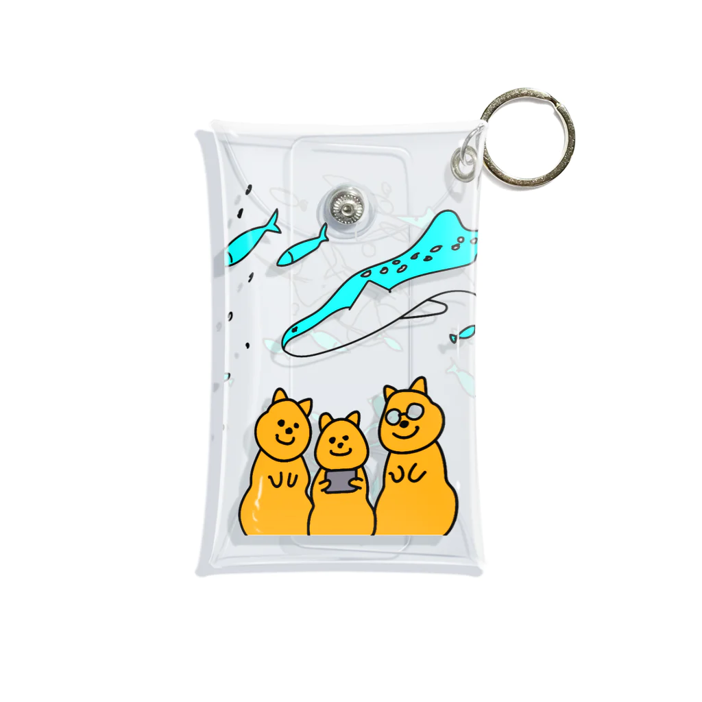 QuokkaGOODSのクオッカ　水族館BLUE.ver Mini Clear Multipurpose Case